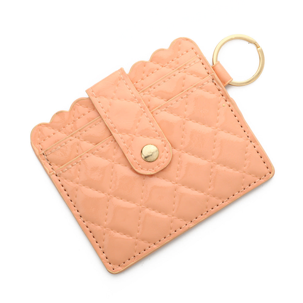 Wholesale Pu LeatherMultiple Card Slots Wristlet Keychain