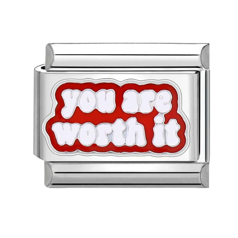 Wholesale  Italian Charm Bracelet 9mm DIY Splicing Removable Stainless Steel Composable Bracelet