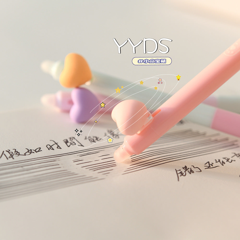 Wholesale Makaron Color Love Press erasable Pen Ballpoint Pen