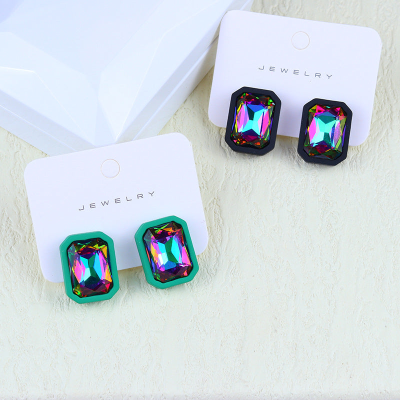 Wholesale Acrylic Checkerboard Earrings