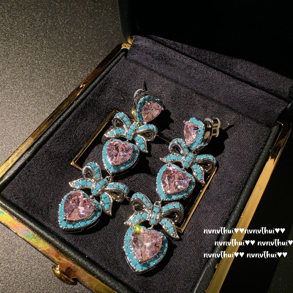 Wholesale  Camellia Jewel Earrings  Plated 18K Gold  Earrings