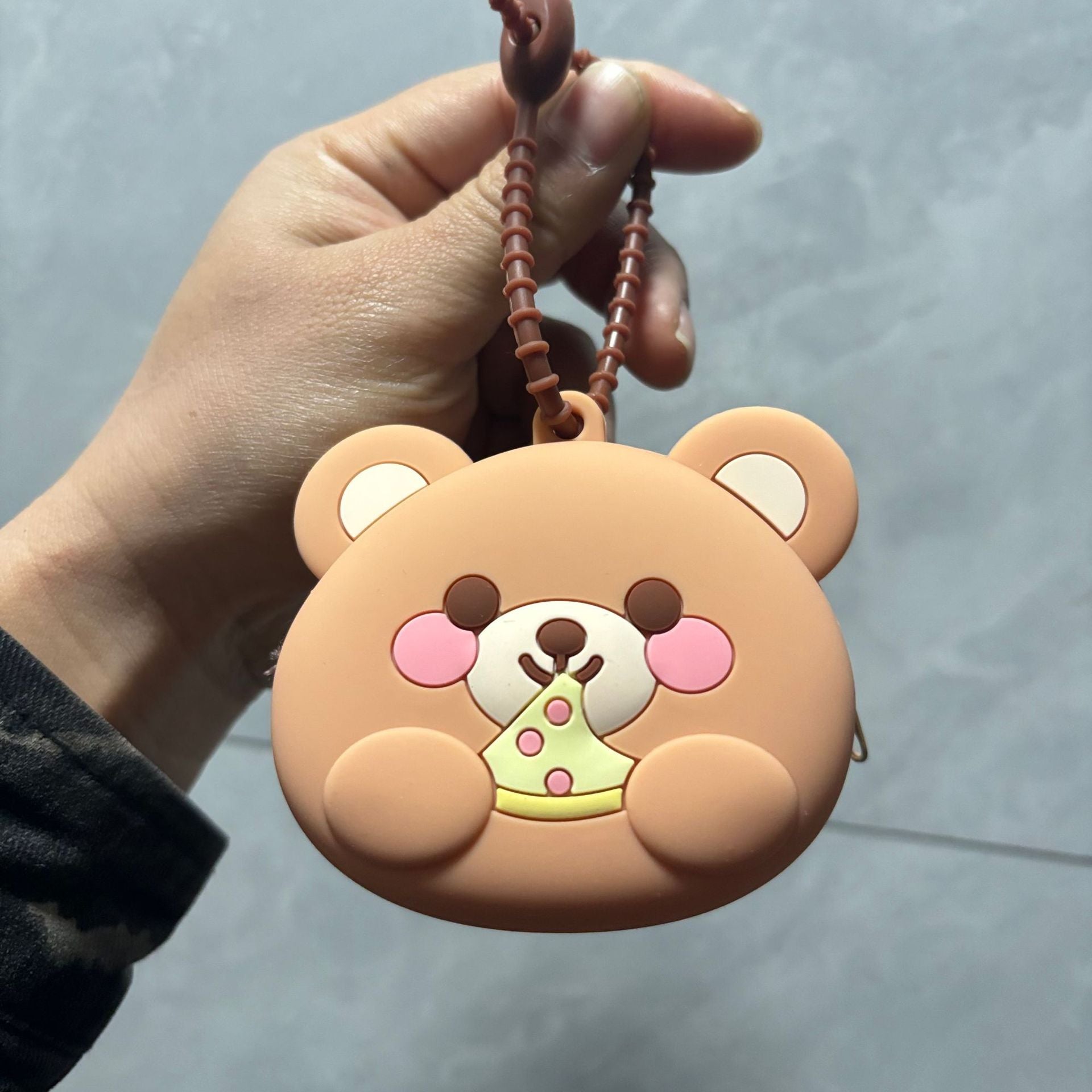 Wholesale Cute Cartoon Silicone Wallet Keychain