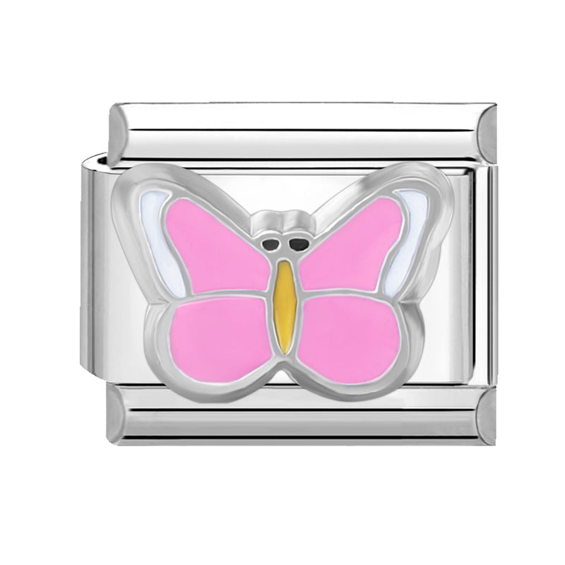 Wholesale Italian Charm Bracelet 9mm DIY Splicing Cute Creative Stainless Steel Composable Bracelet