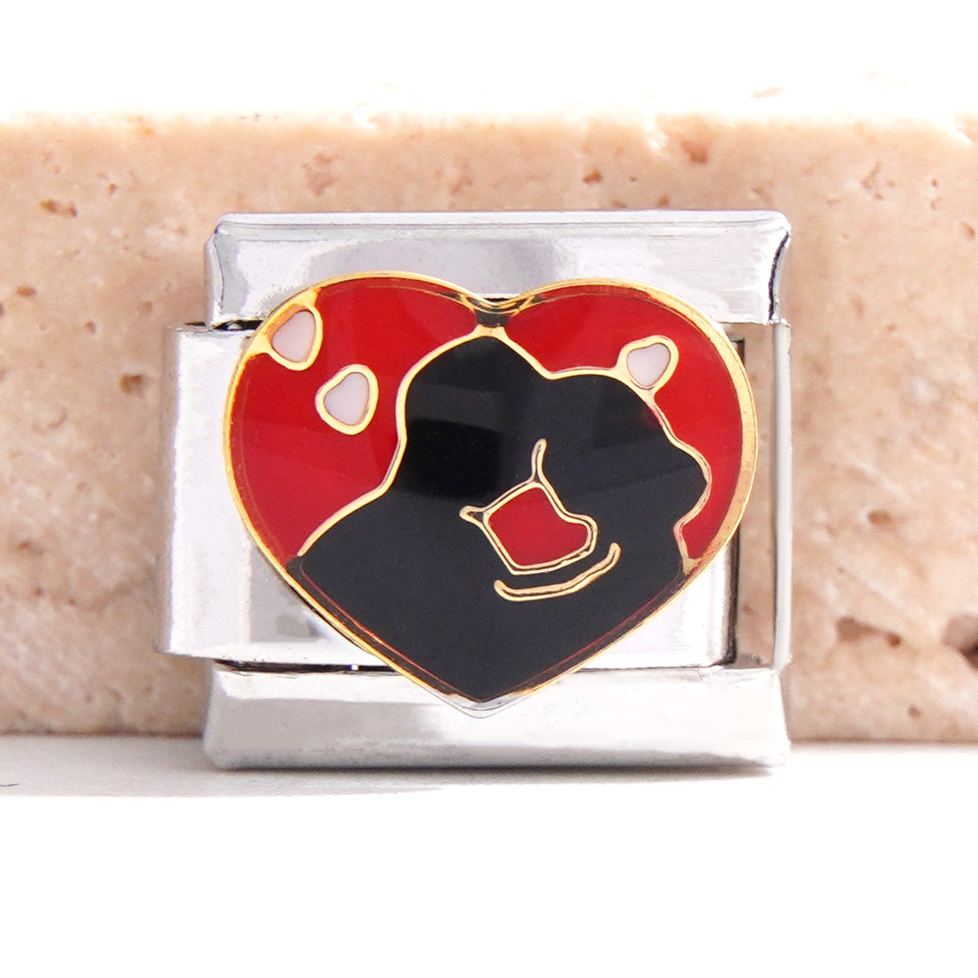 Wholesale Italian Charm Bracelet 9mm DIY Splicing Creative Pattern Stainless Steel Composable Bracelet