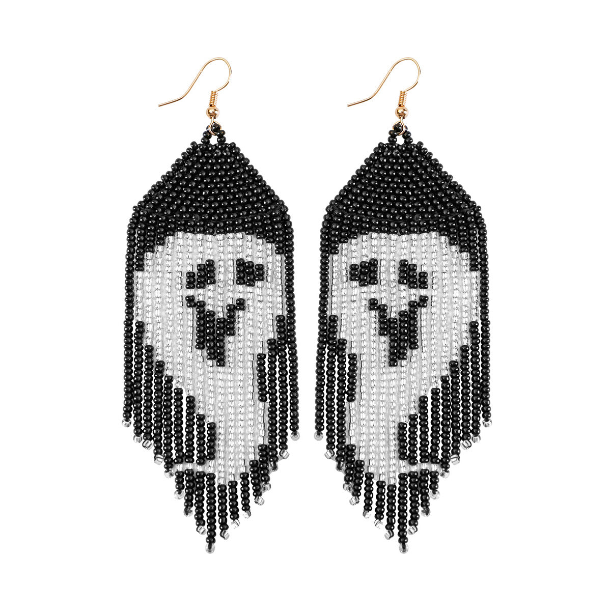 Wholesale  personalized funny cartoon earrings Halloween  letter skull earrings