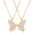 Wholesale  Oil Dripping Butterfly Necklace