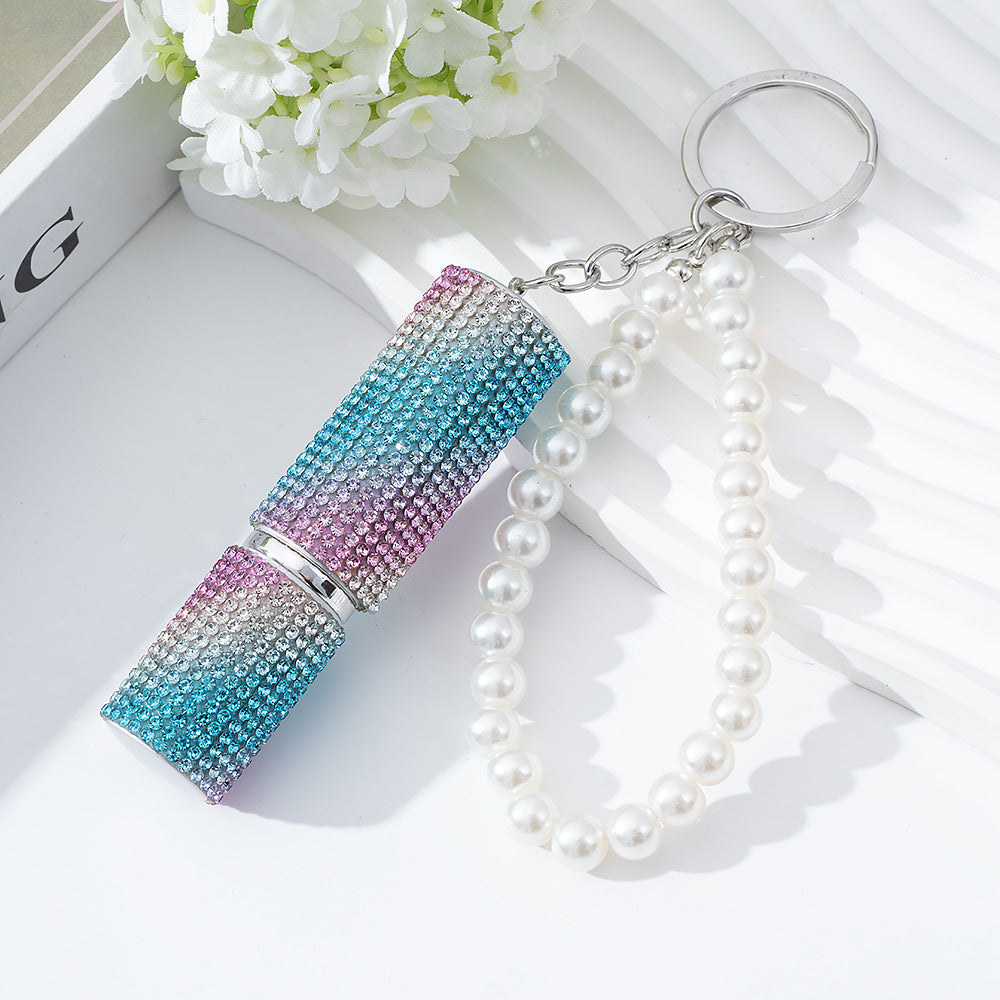 Wholesale  Diamond-Encrusted 5ml Creative  Keychain