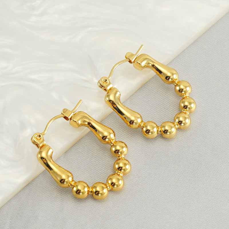 Wholesale  Stainless steel irregular earrings