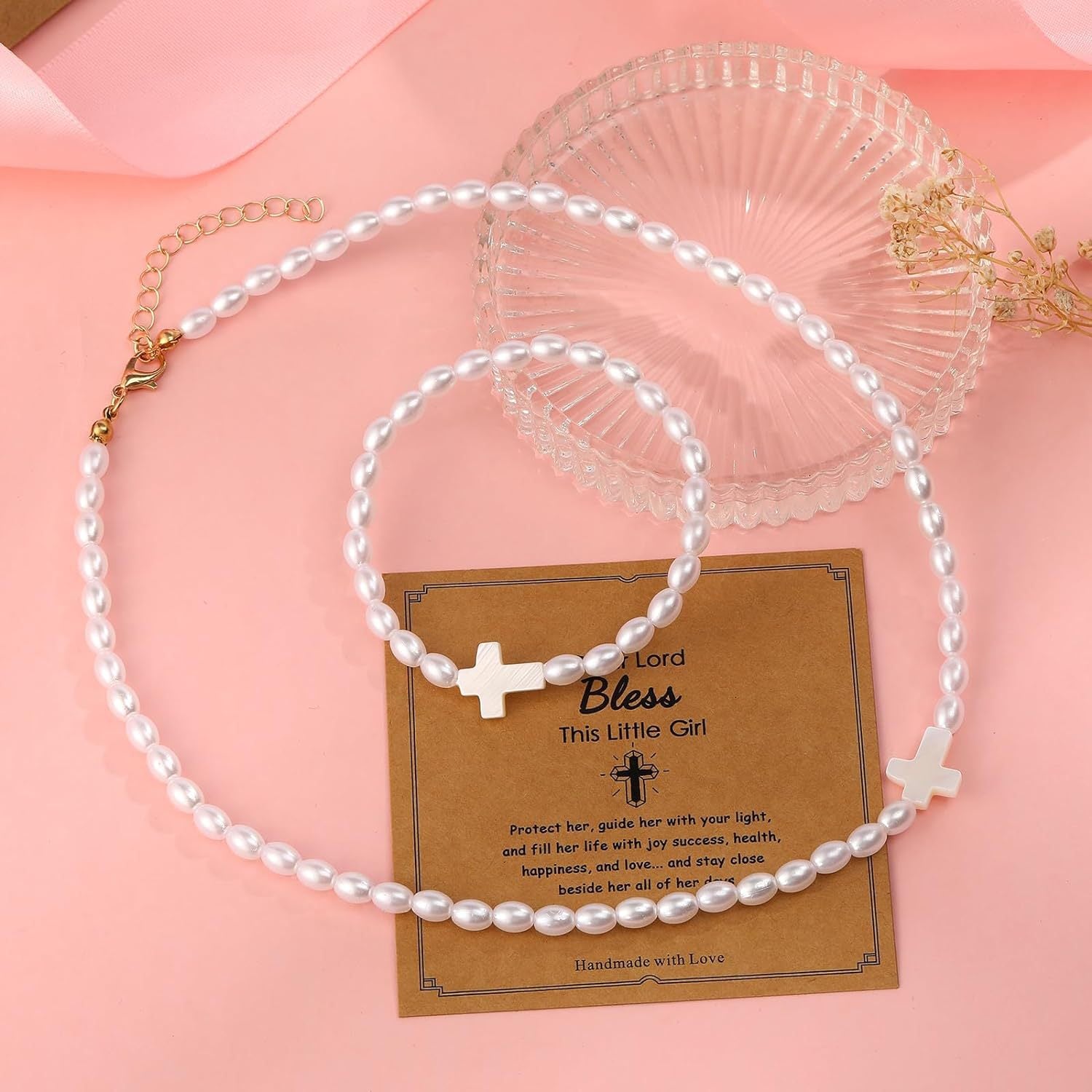 Wholesale Pearl Bracelet Necklace Combination suit