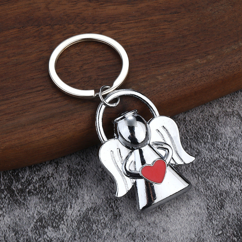Wholesale Saint wings Angel metal key chain