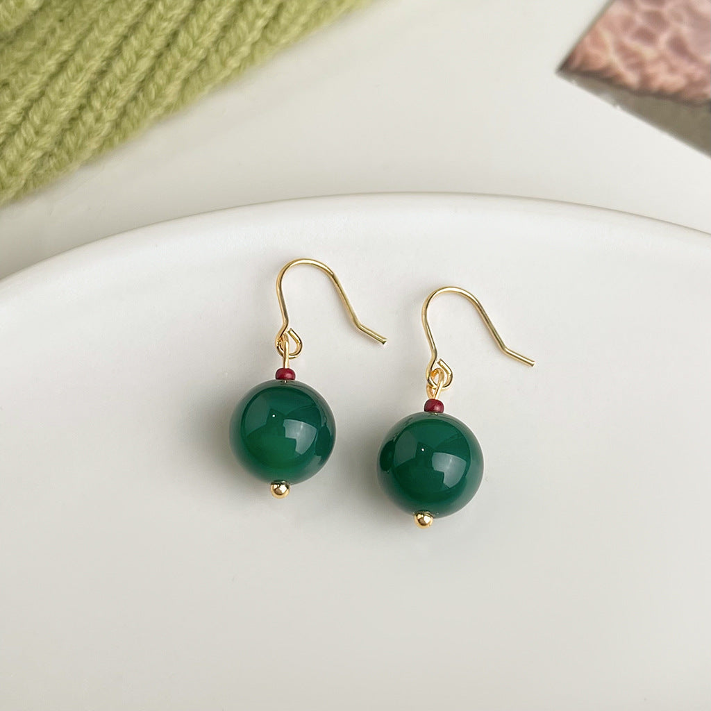 Wholesale  oil drop flower earrings