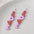 Wholesale  Valentine' s Day  LOVE heart balloon wood earrings