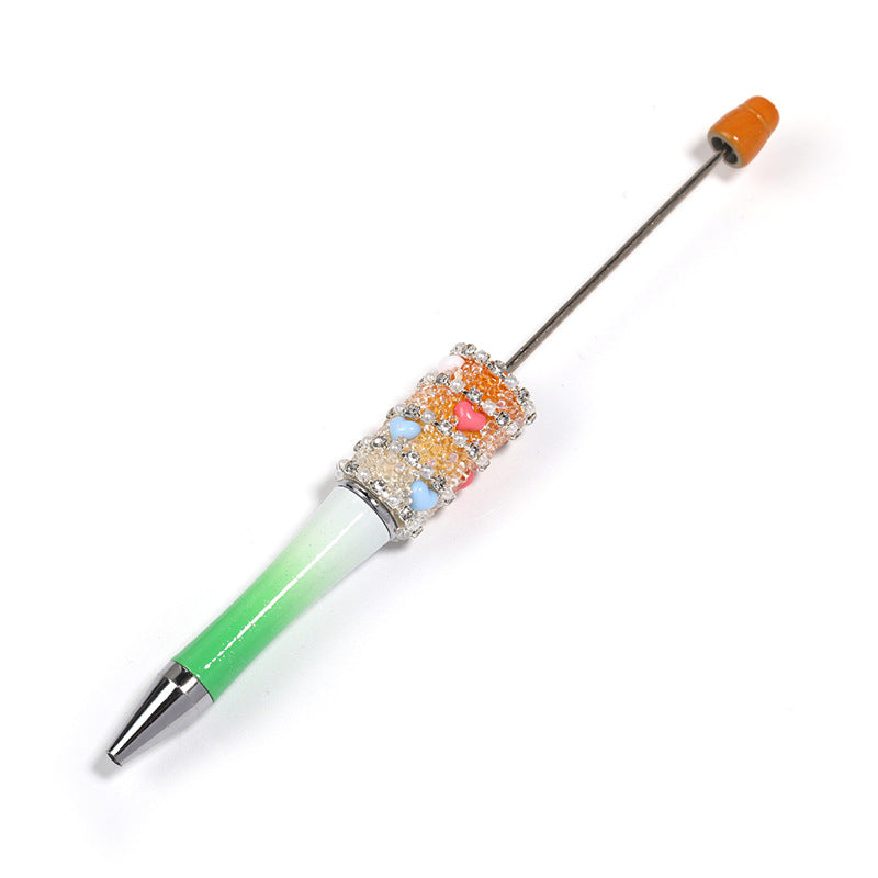 Wholesale 5pcs Beadable Pens Rhinestone DIY Love Chain Starry Sugar Pen ACC-PN-BLG007