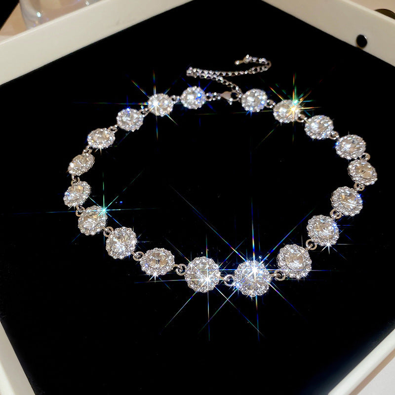 Wholesale Alloy Rhinestone Clavicle Necklace,  Geometric Vintage Style Fashion Jewelry Accessory for Gift