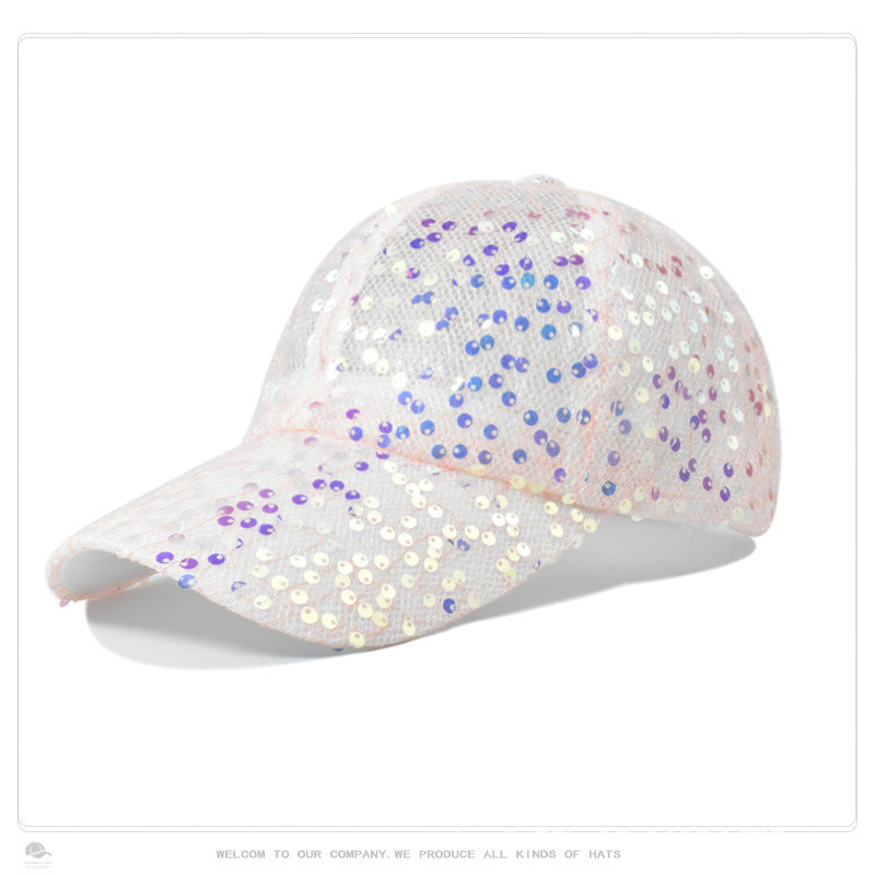 Wholesale Casual Sequined Cap Mesh Breathable Hat Baseball Cap ACC-HT-HengBing003