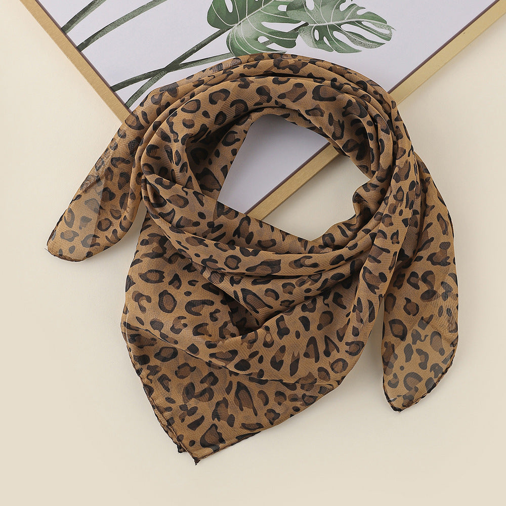 Wholesale Leopard print large square scarf