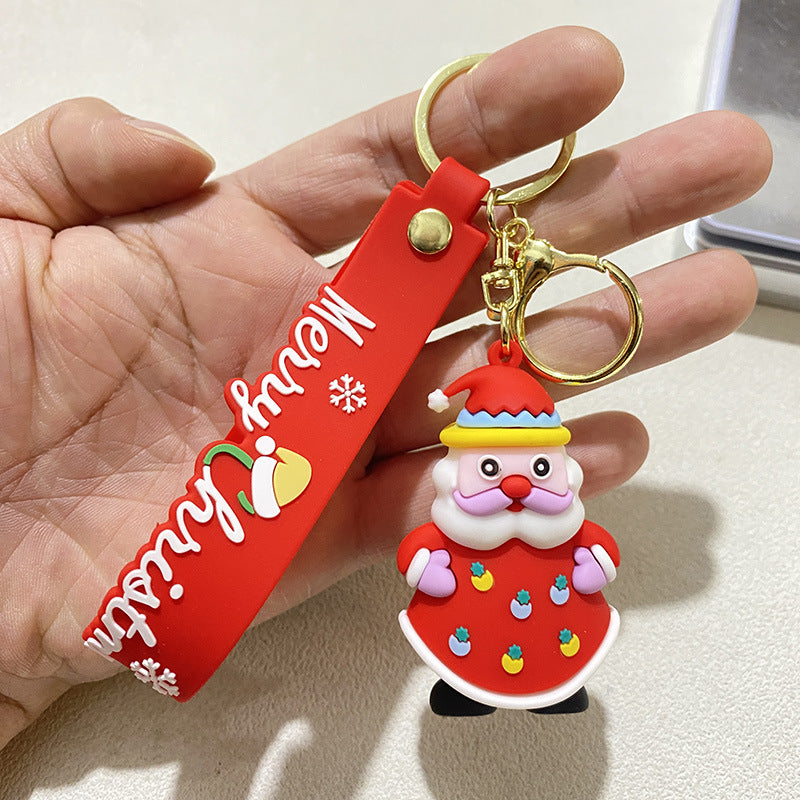 Wholesale Christmas Snowman Santa Snowman Keychain