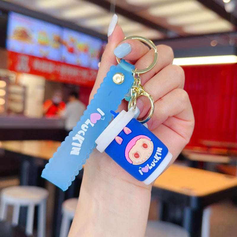 Wholesale Cute cartoon silicone keychain