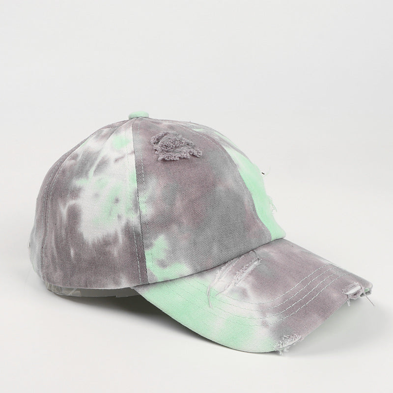 Wholesale tie-dyed color ink painting baseball cap