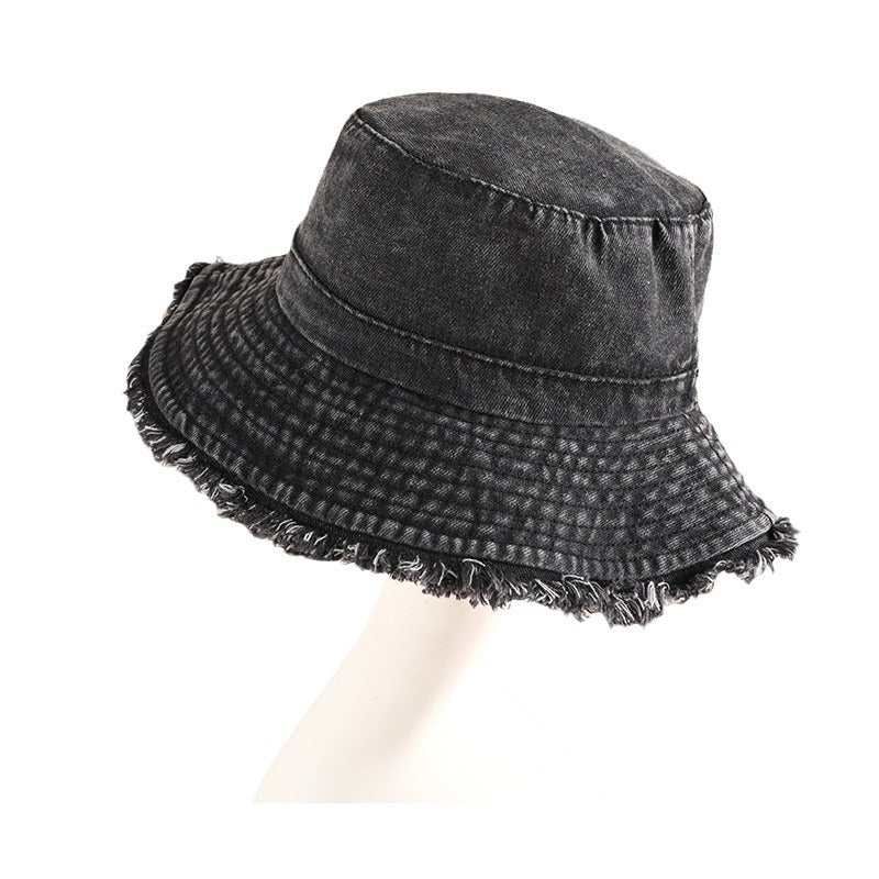 Wholesale Retro contrast color denim bucket hat