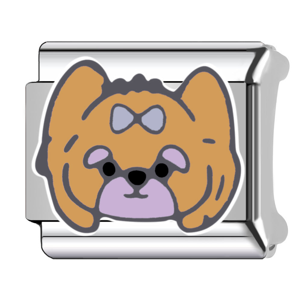 Wholesale  Italian Charm Bracelet 9mm DIY pet dogs Creative Stainless Steel Composable Bracelet