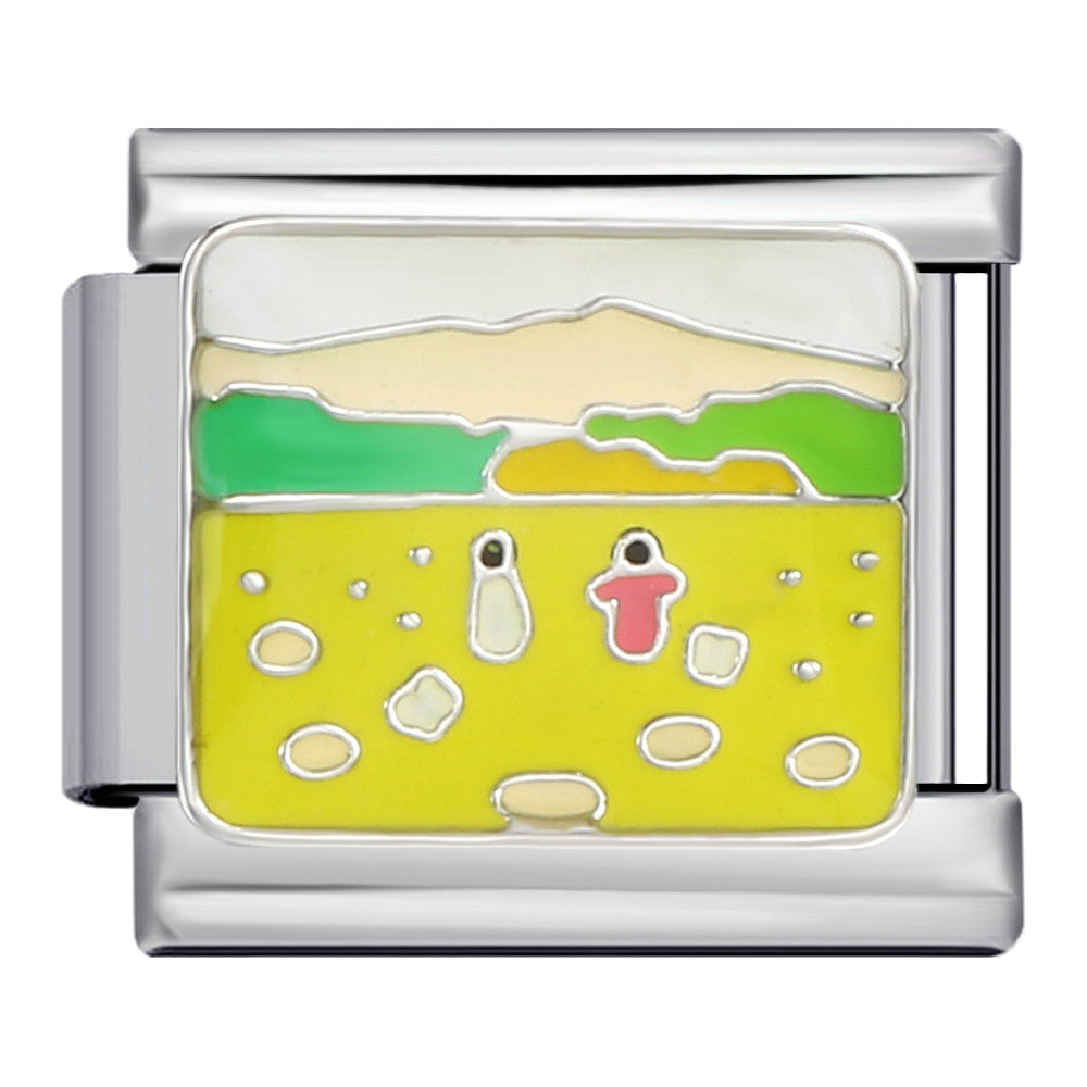 Wholesale Italian Charm Bracelet Gold Plated Oil Drop DIY WeldingStainless Steel Composable Bracelet