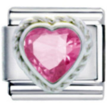 Wholesale Italian Charm Bracelet 9mm DIY Splicing Heart Series Stainless Steel Composable Bracelet