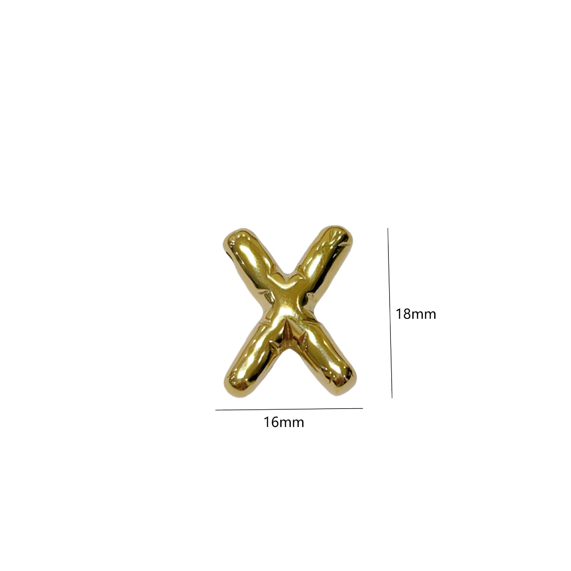 Wholesale  high-grade clavicle chain birthday balloon smooth 26 letters stainless steel necklace