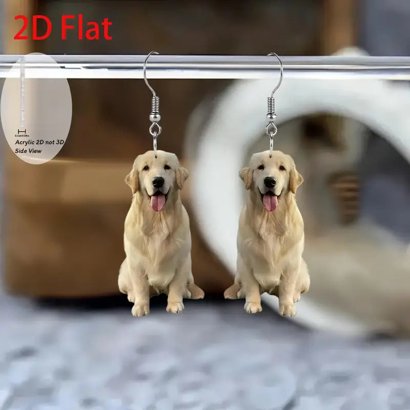 Wholesale Cute Puppy Acrylic Earrings