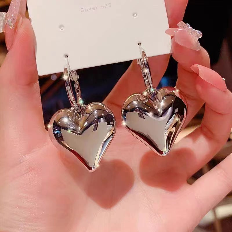 Wholesale Hoop Hollow Love Big Earrings Heart Shaped Earrings ACC-ES-Yunz003