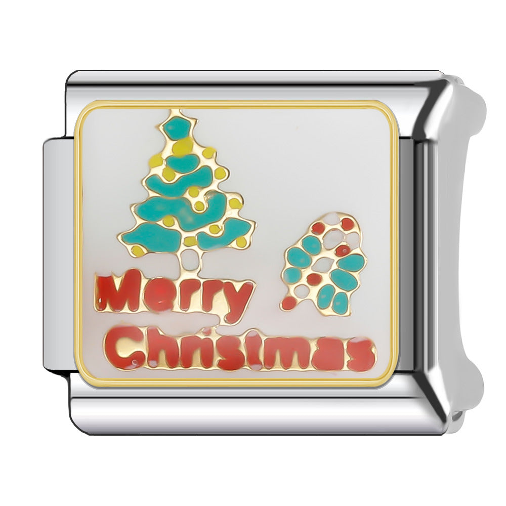 Wholesale Italian Charm Bracelet 9mm DIY Splicing Halloween Series Stainless Steel Composable Bracelet