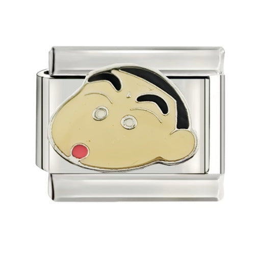 Wholesale 9mm Italian Charm Starter Bracelets DIY square Single Section Creative Stainless Steel Composable Bracelet