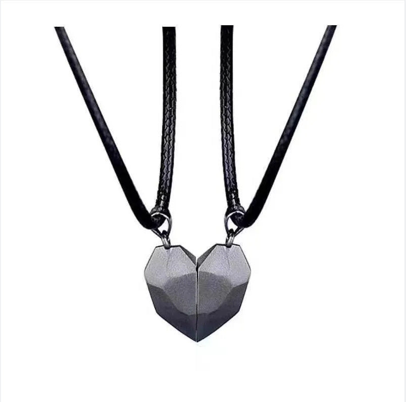 Wholesale Love Magnetic Wishing Stone Spliced Alloy Clavicle Chain Choker Necklace ACC-NE-JiuS001