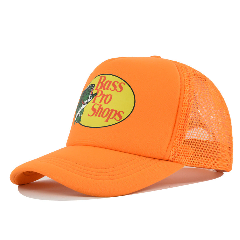 Wholesale Printed fish silk screen cap summer net Hat