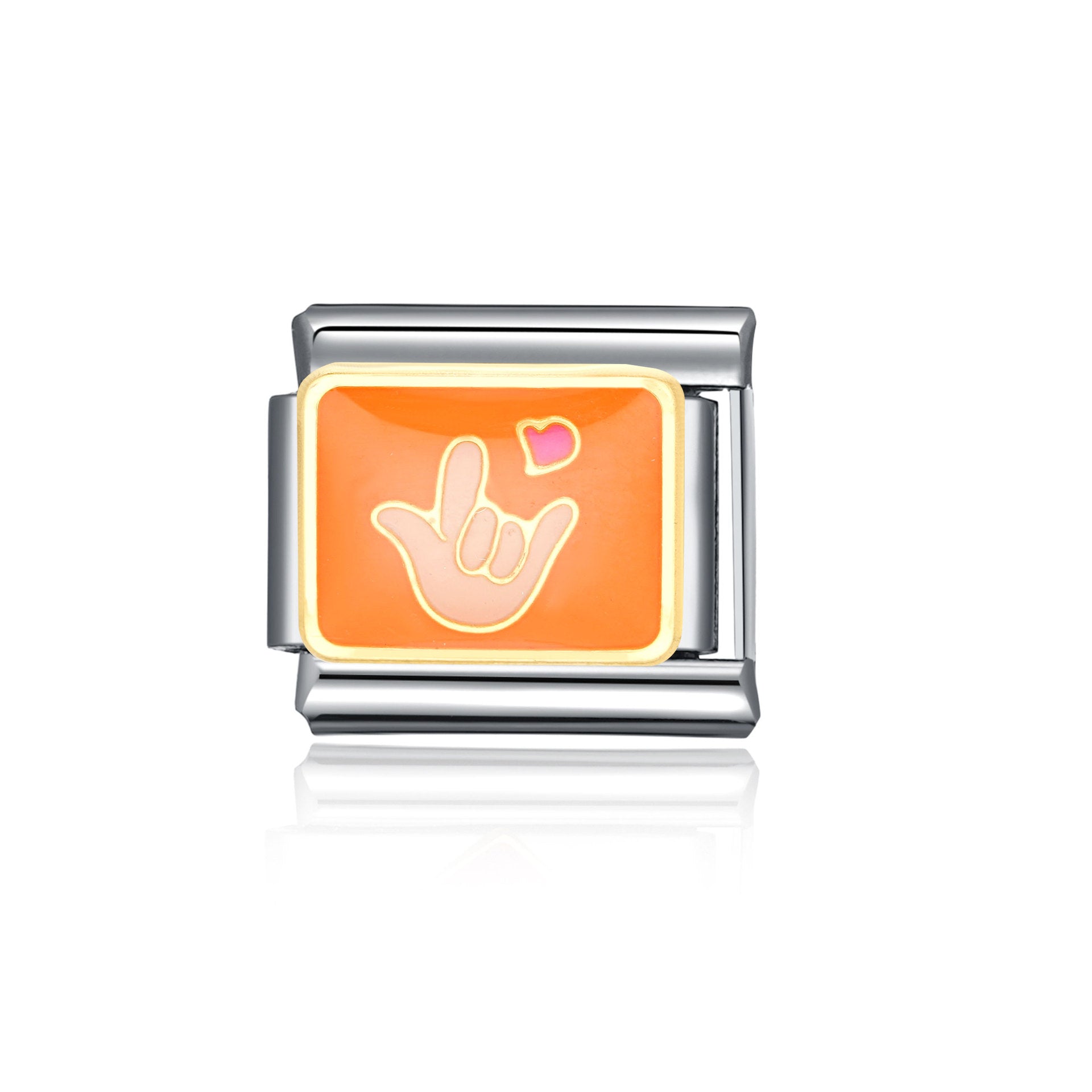 Wholesale Italian Charm Bracelet 9mm DIY Splicing Cute Cartoon Stainless Steel Composable Bracelet