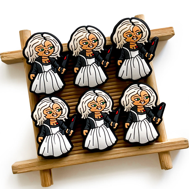 Wholesale 10pcs Halloween Horror Silicone Beads Focal Beads DIY Bead Pen Accessories ACC-BDS-WDX215