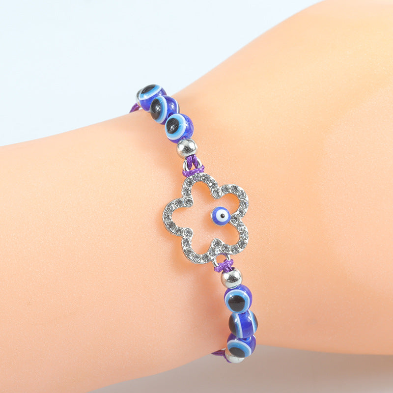 Wholesale  blue eye woven bracelet lucky bracelet lucky bracelet Devil eye bracelet