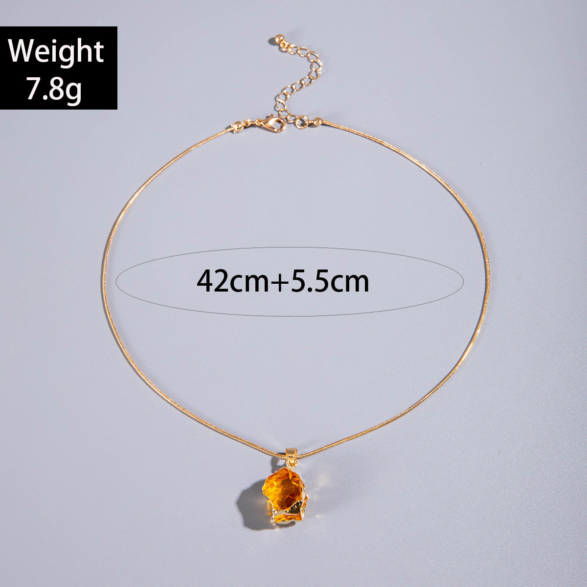 Wholesale Versatile Colorful Crystal Stone Pendant Necklace