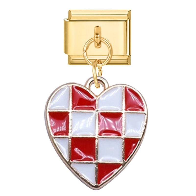 Wholesale 9mm Italian Charm Starter Bracelets DIY Pendant Single Section Creative Stainless Steel Composable Bracelet