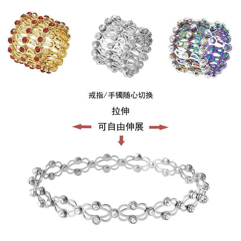 Wholesale creative telescopic ring deformable copper bracelet