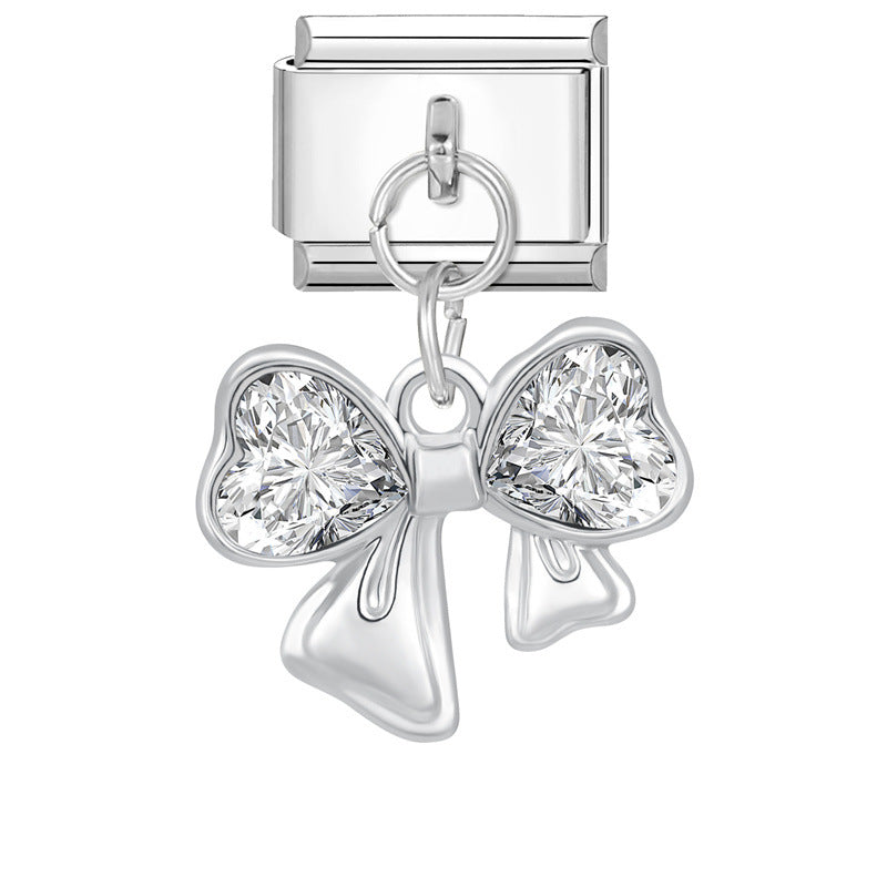 Wholesale Italian Charm Bracelet 9mm DIY Splicing Cute Creative Stainless Steel Composable Bracelet