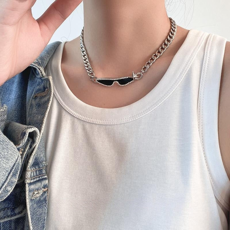 Großhandel Sonnenbrille Kubanische Halskette Accessoires Halskette