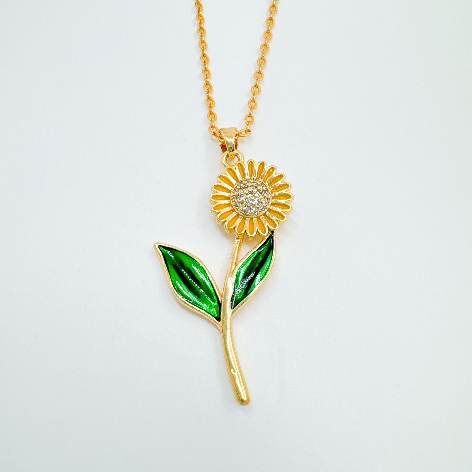 Wholesale Electroplated Copper Rose Flower Pendant Necklace,  Jewelry Accessory for Girls