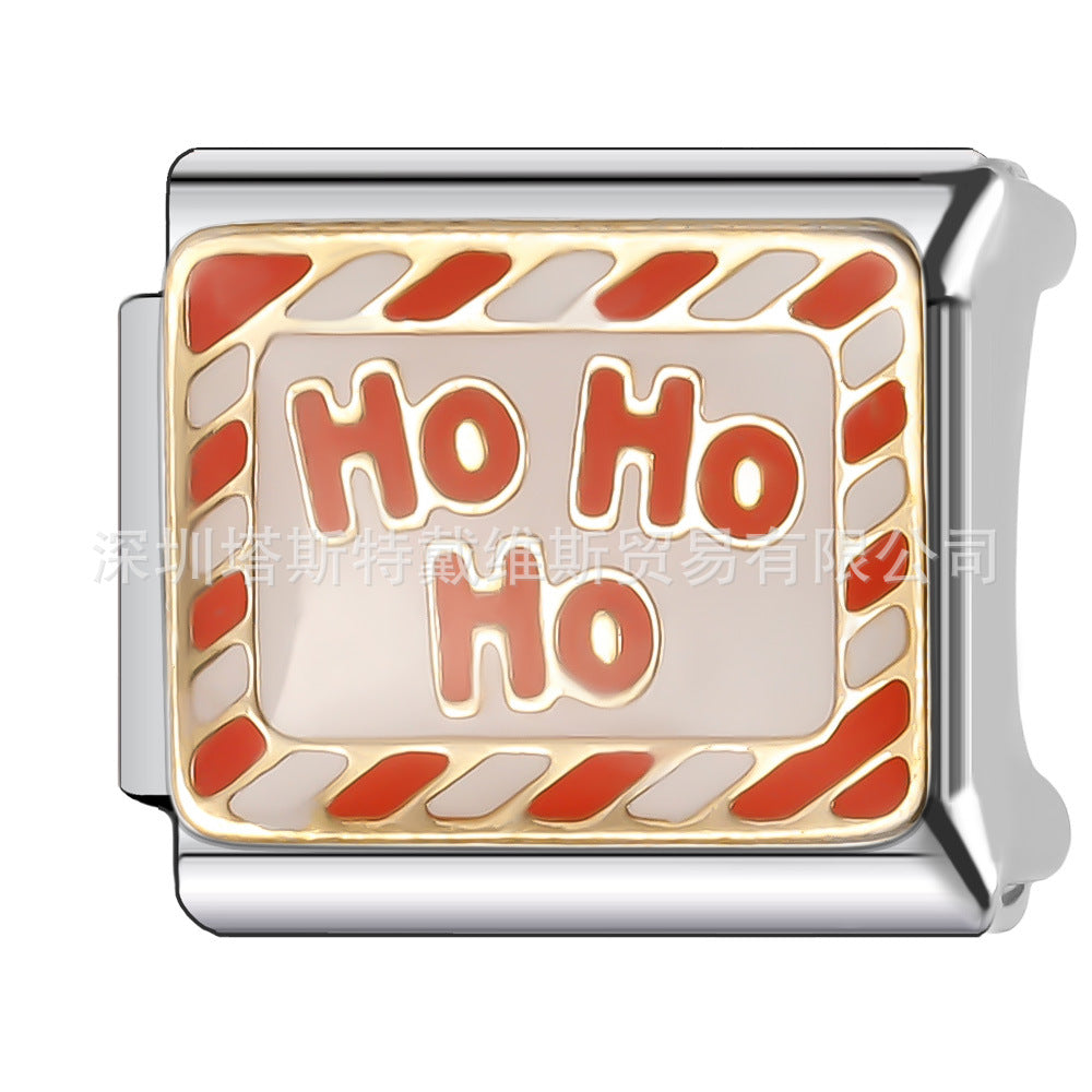 Wholesale  Italian Charm Bracelet 9mm DIY Single Section Creative Stainless Steel Composable Bracelet