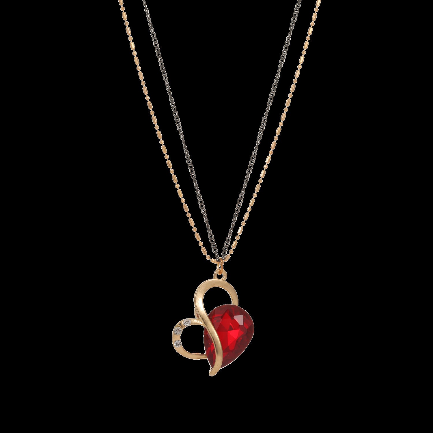 Wholesale red love necklace Valentine's Day heart-shaped clavicle necklace