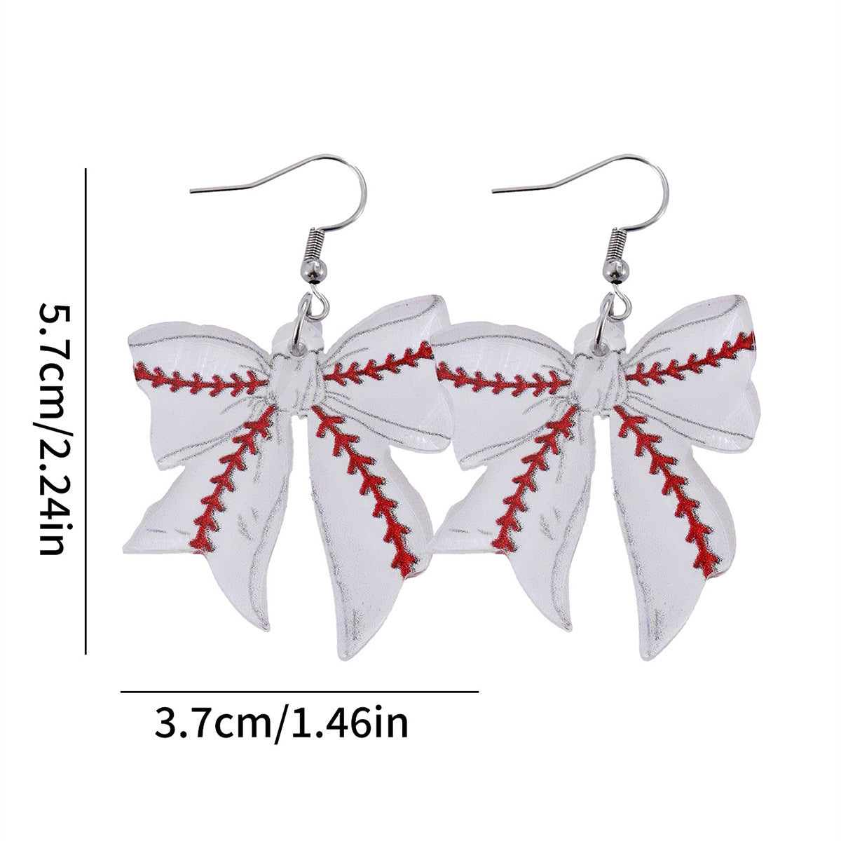 Wholesale  Sports Bow Pendant Earrings