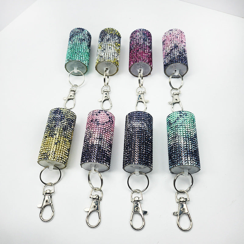 Wholesale Fashion gradient diamond keychain