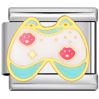 Wholesale 9mm Italian Charm Starter Bracelets DIY square Single Section Creative Stainless Steel Composable Bracelet