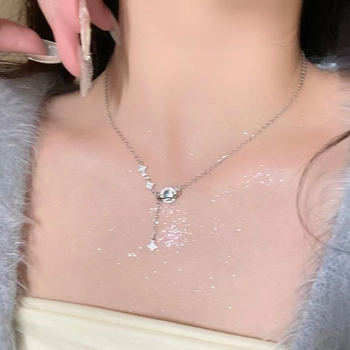 Wholesale Light luxury Pearl titanium steel necklace