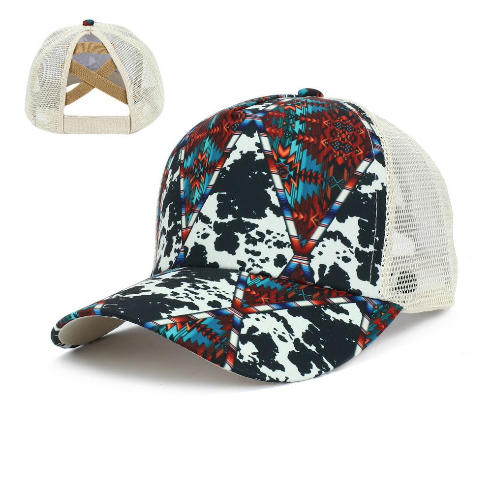 Wholesale Western Style Cow Head Aztec Baseball Cap Hat ACC-HT-RongZhao001